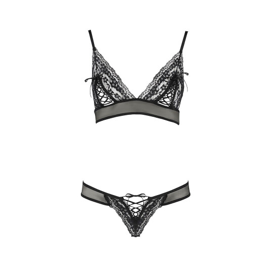 Комплект білизни ERZA SET black XXL/XXXL - Passion: ліф і трусики Комплект білизни ERZA SET black XXL/XXXL - Passion: ліф і трусики
