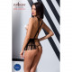 Комплект білизни INDRA SET OpenBra black XXL/XXXL - Passion Exclusive: стрінги, портупея з бахромою Комплект білизни INDRA SET OpenBra black XXL/XXXL - Passion Exclusive: стрінги, портупея з бахромою
