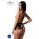 Комплект білизни INDRA SET OpenBra black XXL/XXXL - Passion Exclusive: стрінги, портупея з бахромою Комплект білизни INDRA SET OpenBra black XXL/XXXL - Passion Exclusive: стрінги, портупея з бахромою