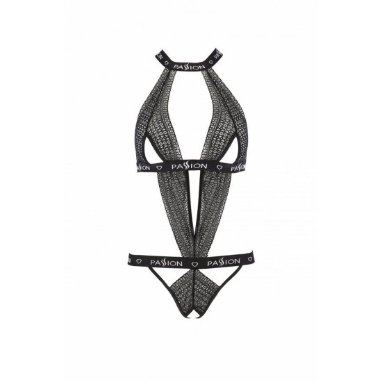 Напівпрозоре боді з вирізами Passion Exclusive Mirajane Body black XXL/XXXL, чорне Напівпрозоре боді з вирізами Passion Exclusive Mirajane Body black XXL/XXXL, чорне