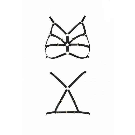 Бюстгальтер-стрепи ARMANDA BRA black L/XL - Passion Exclusive Бюстгальтер-стрепи ARMANDA BRA black L/XL - Passion Exclusive