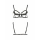 Бюстгальтер-стрепи з мереживом SOLON BRA black S/M - Passion Exclusive Бюстгальтер-стрепи з мереживом SOLON BRA black S/M - Passion Exclusive