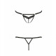 Відверті трусики-стрепи з мереживом Passion Exclusive SOLON THONG L/XL black Відверті трусики-стрепи з мереживом Passion Exclusive SOLON THONG L/XL black