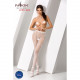 Еротичні колготки-бодістокінг Passion S012 white, імітація панчох, пояса та ажурних трусиків Еротичні колготки-бодістокінг Passion S012 white, імітація панчох, пояса та ажурних трусиків