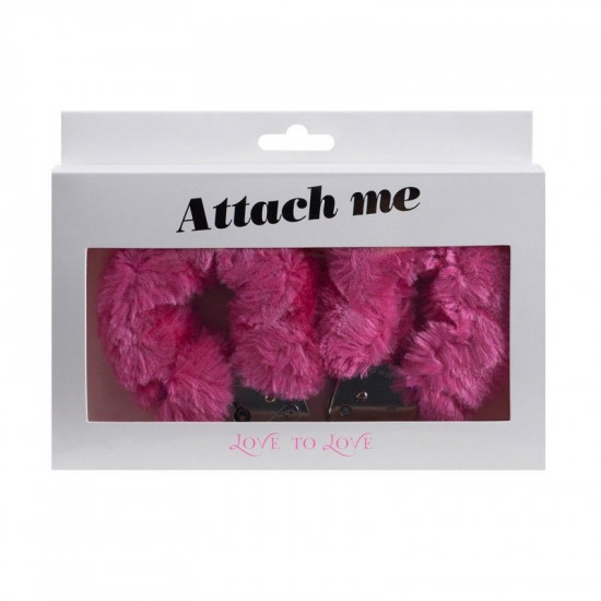 Наручники з плюшевою обробкою Love To Love ATTACH ME Pink Наручники з плюшевою обробкою Love To Love ATTACH ME Pink