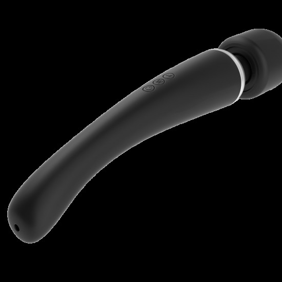 Потужний вібромасажер Dorcel Megawand Black який перезаряджається, 160 режимів Потужний вібромасажер Dorcel Megawand Black який перезаряджається, 160 режимів
