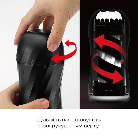 Мастурбатор Tenga Air-Tech Twist Tickle Red зі змінною тугістю обхвату, ефект глибокого мінету Мастурбатор Tenga Air-Tech Twist Tickle Red зі змінною тугістю обхвату, ефект глибокого мінету