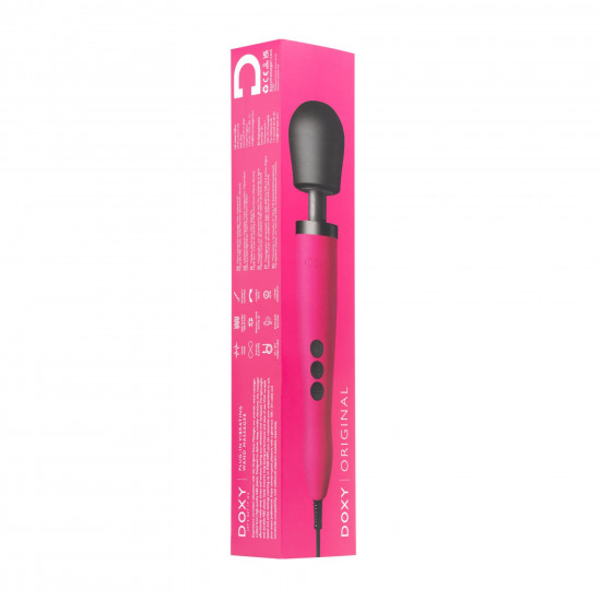 Вибромассажер DOXY Original Pink, очень мощный, питание 220В, пульсирующие вибрации