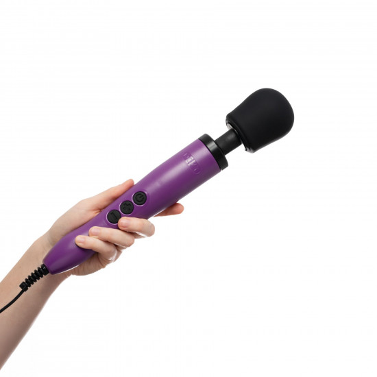 Вибромассажер DOXY Original Purple, очень мощный, питание 220В, пульсирующие вибрации