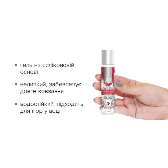Набор для массажа JO ALL IN ONE MASSAGE GIFT SET: разогревающий гель, массажер и свеча