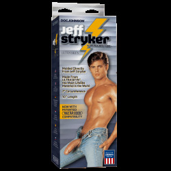 Фалоімітатор Doc Johnson Jeff Stryker White - ULTRASKYN, діаметр 5,4 см, Vac-U-Lock
