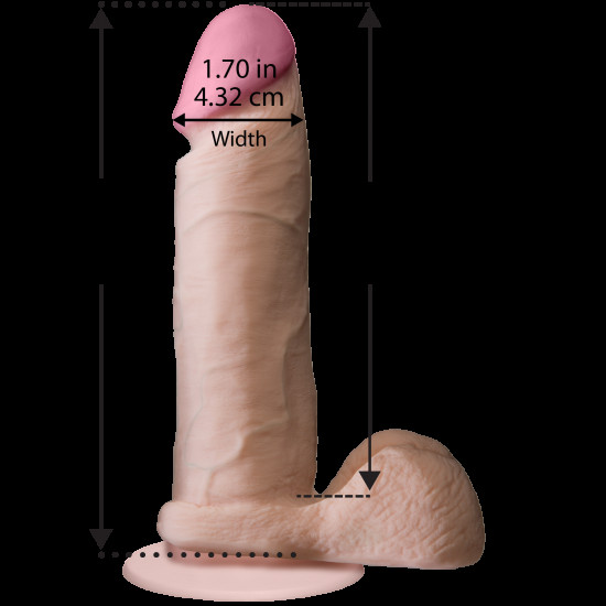 Фалоімітатор Doc Johnson The Realistic Cock 6 inch White – ULTRASKYN, Vack-U-Lock, діаметр 4,3 см Фалоімітатор Doc Johnson The Realistic Cock 6 inch White – ULTRASKYN, Vack-U-Lock, діаметр 4,3 см