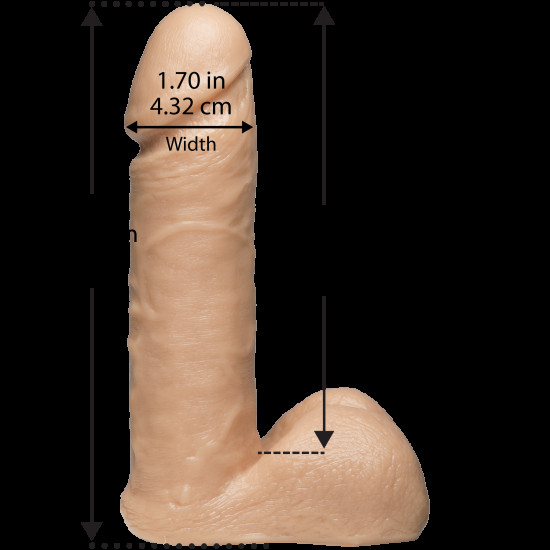 Фалоімітатор Doc Johnson Vac-U-Lock - 6 Inch ULTRASKYN Cock White, діаметр 4,3 см Фалоімітатор Doc Johnson Vac-U-Lock - 6 Inch ULTRASKYN Cock White, діаметр 4,3 см