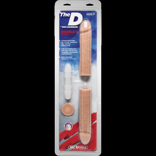 Фалоімітатор подвійний Doc Johnson The D - Double D - 16 Inch - ULTRASKYN, діаметр 4,4 см, Vack-U-Lo Фалоімітатор подвійний Doc Johnson The D - Double D - 16 Inch - ULTRASKYN, діаметр 4,4 см, Vack-U-Lo