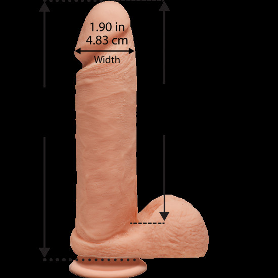 Фалоімітатор Doc Johnson The D - Perfect D - 8 Inch With Balls - ULTRASKYN, діаметр 5,1 см Фалоімітатор Doc Johnson The D - Perfect D - 8 Inch With Balls - ULTRASKYN, діаметр 5,1 см