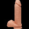 Фалоімітатор Doc Johnson The D - Perfect D - 8 Inch With Balls - ULTRASKYN, діаметр 5,1 см