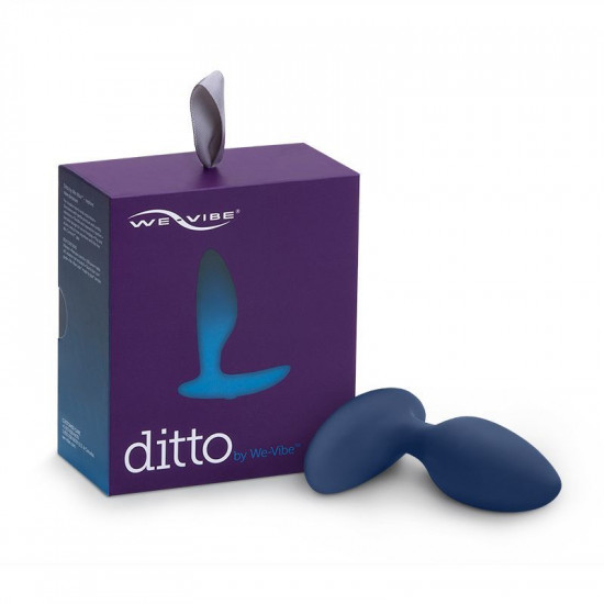 Анальна смарт-вібропробка We-Vibe Ditto Moonlight Blue з пультом ДК Анальна смарт-вібропробка We-Vibe Ditto Moonlight Blue з пультом ДК