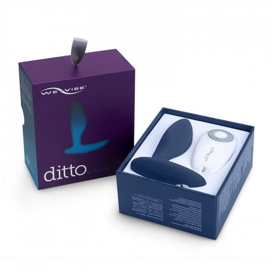 Анальна смарт-вібропробка We-Vibe Ditto Moonlight Blue з пультом ДК Анальна смарт-вібропробка We-Vibe Ditto Moonlight Blue з пультом ДК