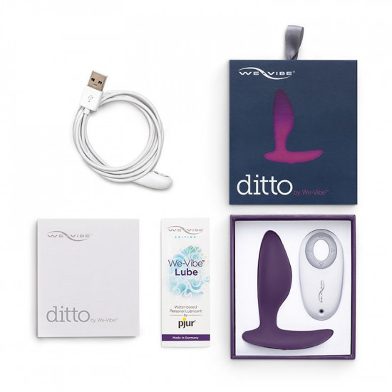 Анальна смарт-вібропробка We-Vibe Ditto Purple з пультом ДК Анальна смарт-вібропробка We-Vibe Ditto Purple з пультом ДК