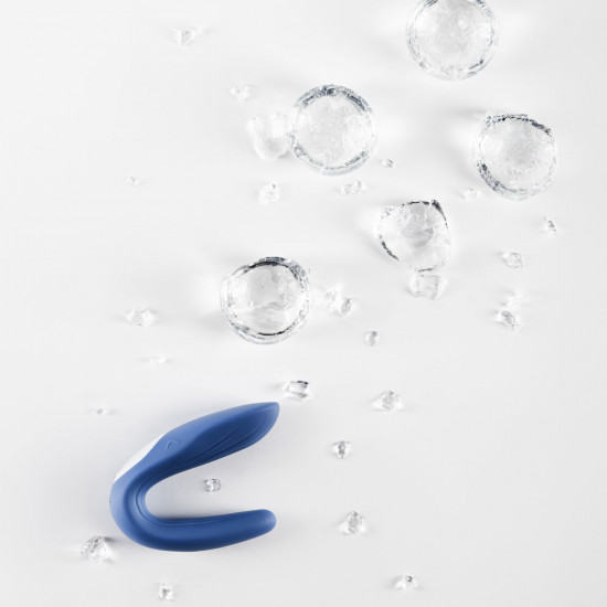Вібратор для пар Satisfyer Double Whale з двома моторчиками Вібратор для пар Satisfyer Double Whale з двома моторчиками