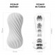 Мастурбатор Tenga Flex Silky White зі змінною інтенсивністю, можна скручувати Мастурбатор Tenga Flex Silky White зі змінною інтенсивністю, можна скручувати
