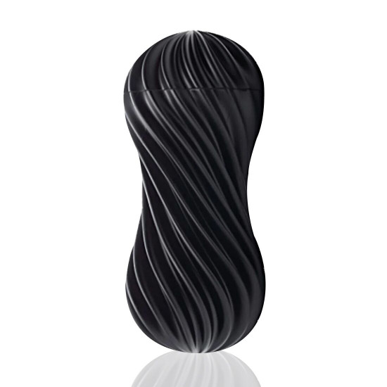 Мастурбатор Tenga Flex Rocky Black зі змінною інтенсивністю, можна скручувати Мастурбатор Tenga Flex Rocky Black зі змінною інтенсивністю, можна скручувати