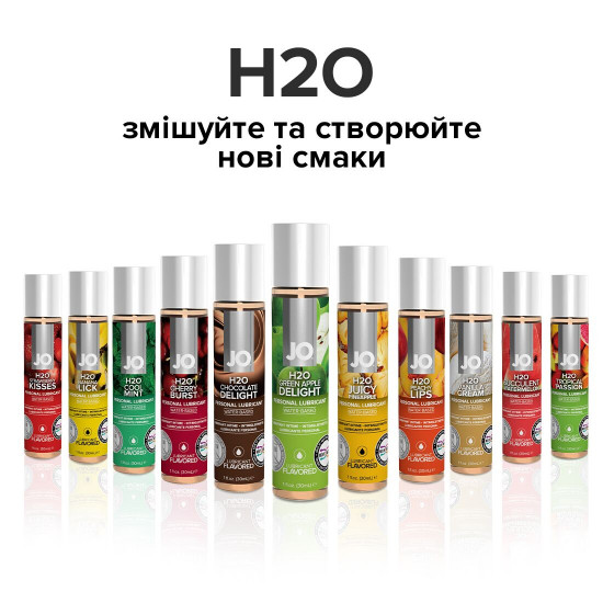 Змазка на водній основі System JO H2O — Green Apple (120 мл) без цукру, рослинний гліцерин Змазка на водній основі System JO H2O — Green Apple (120 мл) без цукру, рослинний гліцерин