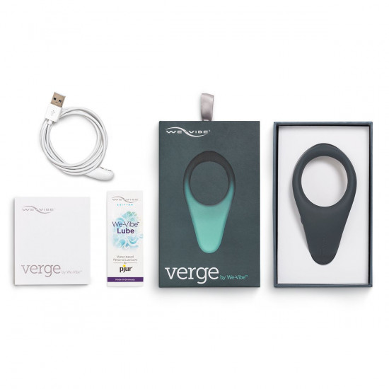 Смарт-віброкільце під одяг VERGE BY WE-VIBE SLATE, охоплює пеніс та мошонку, 10 режимів Смарт-віброкільце під одяг VERGE BY WE-VIBE SLATE, охоплює пеніс та мошонку, 10 режимів