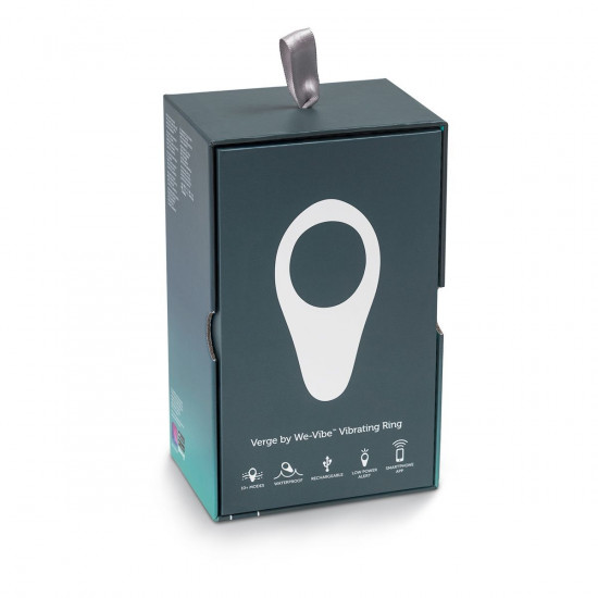 Смарт-віброкільце під одяг VERGE BY WE-VIBE SLATE, охоплює пеніс та мошонку, 10 режимів Смарт-віброкільце під одяг VERGE BY WE-VIBE SLATE, охоплює пеніс та мошонку, 10 режимів