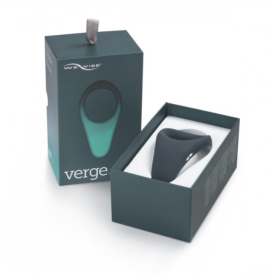 Смарт-віброкільце під одяг VERGE BY WE-VIBE SLATE, охоплює пеніс та мошонку, 10 режимів Смарт-віброкільце під одяг VERGE BY WE-VIBE SLATE, охоплює пеніс та мошонку, 10 режимів
