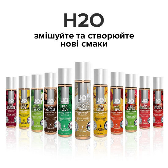 Змазка на водній основі System JO H2O — Vanilla Cream (120 мл) без цукру, рослинний гліцерин Змазка на водній основі System JO H2O — Vanilla Cream (120 мл) без цукру, рослинний гліцерин