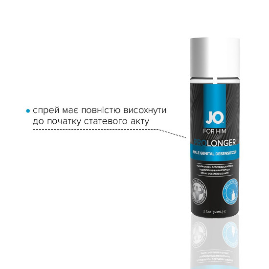 Пролонгувальний спрей System JO Prolonger Spray with Benzocaine (60 мл) не містить мінеральних масел Пролонгувальний спрей System JO Prolonger Spray with Benzocaine (60 мл) не містить мінеральних масел