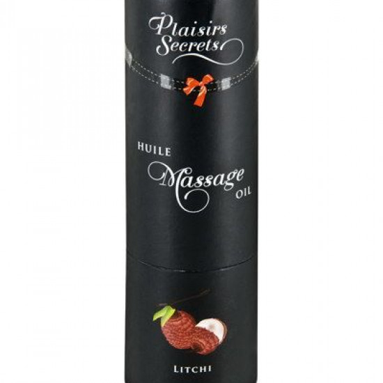 Масажна олія Plaisirs Secrets Litchi (59 мл) з афродизіаками, їстівна, подарункове паковання Масажна олія Plaisirs Secrets Litchi (59 мл) з афродизіаками, їстівна, подарункове паковання