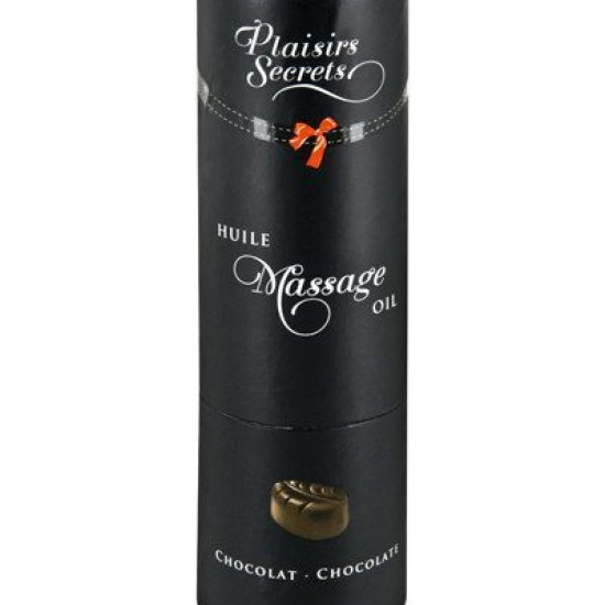 Масажна олія Plaisirs Secrets Chocolate (59 мл) з афродизіаками, їстівна, подарункове паковання Масажна олія Plaisirs Secrets Chocolate (59 мл) з афродизіаками, їстівна, подарункове паковання