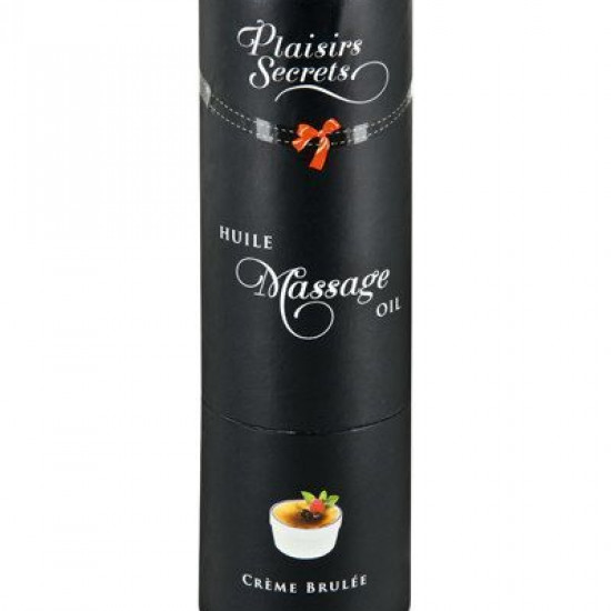 Масажна олія Plaisirs Secrets Creme Brulee (59 мл) з афродизіаками їстівна, подарункове паковання Масажна олія Plaisirs Secrets Creme Brulee (59 мл) з афродизіаками їстівна, подарункове паковання