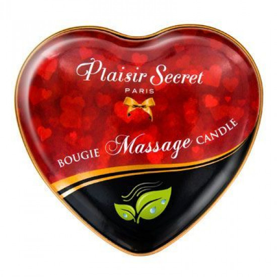 Масажна свічка серце Plaisirs Secrets Natural (35 мл) Масажна свічка серце Plaisirs Secrets Natural (35 мл)