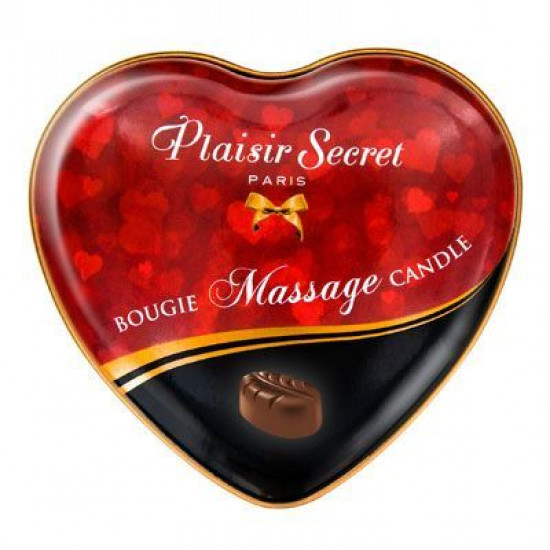 Масажна свічка-серце Plaisirs Secrets Chocolate (35 мл) Масажна свічка-серце Plaisirs Secrets Chocolate (35 мл)