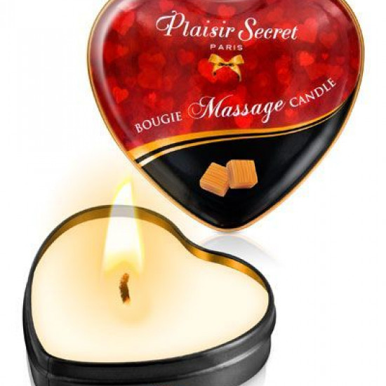 Массажная свеча-сердечко Plaisirs Secrets Caramel (35 мл)