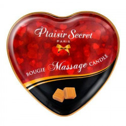 Масажна свічка-серце Plaisirs Secrets Caramel (35 мл)