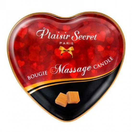Массажная свеча-сердечко Plaisirs Secrets Caramel (35 мл)