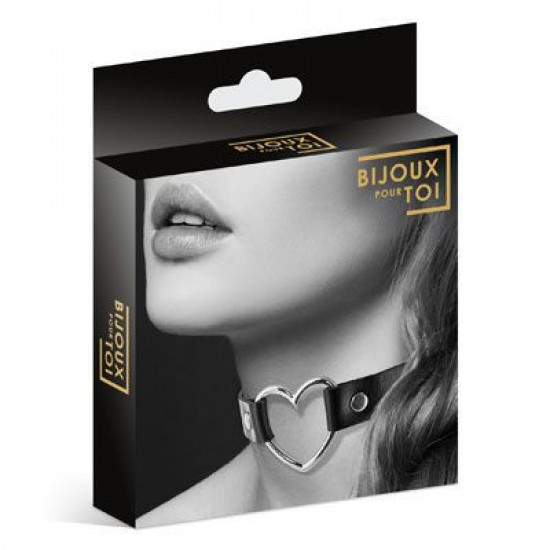 Чокер з сердечком Bijoux Pour Toi - HEART, екошкіра Чокер з сердечком Bijoux Pour Toi - HEART, екошкіра