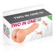Насадка на член - мастурбатор 2-в-1 Real Body - Two In One