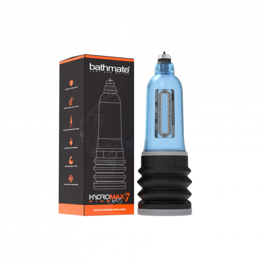 Гидропомпа Bathmate Hydromax 7 WideBoy Blue, для члена длиной от 12,5 до 18 см, диам. до 5,5 см