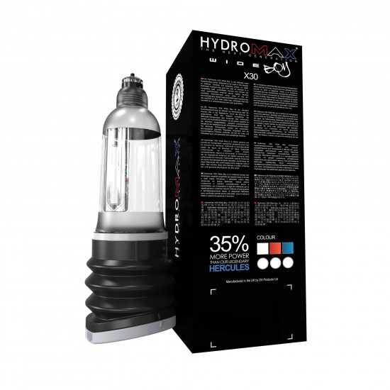 Гідропомпа Bathmate Hydromax 7 WideBoyClear (X30) для члена довжиною від 12,5 до 18 см, діаметр до 5 Гідропомпа Bathmate Hydromax 7 WideBoyClear (X30) для члена довжиною від 12,5 до 18 см, діаметр до 5