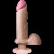 Фалоімітатор Doc Johnson The Realistic Cock 8 inch ULTRASKYN, діаметр 5,1 см, плавне регулювання