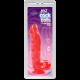 Фалоімітатор Doc Johnson Jelly Jewels Cock&Balls Red, діаметр 3,6 см, антибактеріальний ПВХ Фалоімітатор Doc Johnson Jelly Jewels Cock&Balls Red, діаметр 3,6 см, антибактеріальний ПВХ