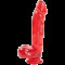 Фалоімітатор Doc Johnson Jelly Jewels Cock&Balls Red, діаметр 3,6 см, антибактеріальний ПВХ