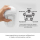 Вібромастурбатор Tenga Flip Zero Electronic Vibration White, змінна інтенсивність, розкладний Вібромастурбатор Tenga Flip Zero Electronic Vibration White, змінна інтенсивність, розкладний