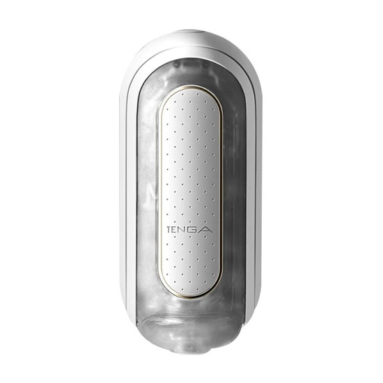 Вібромастурбатор Tenga Flip Zero Electronic Vibration White, змінна інтенсивність, розкладний Вібромастурбатор Tenga Flip Zero Electronic Vibration White, змінна інтенсивність, розкладний