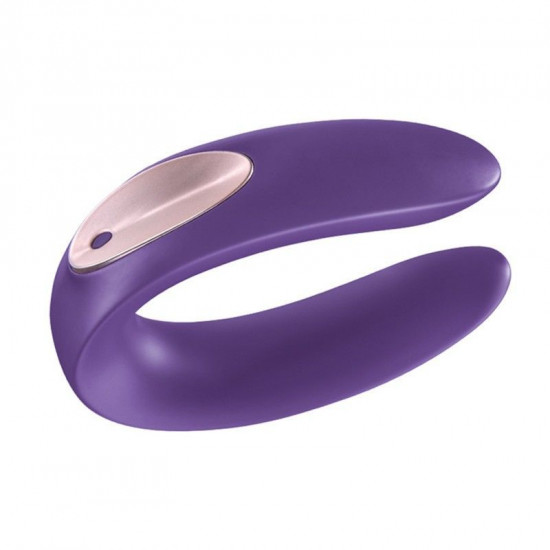 Вібратор для пар Satisfyer Double Plus Remote з пультом ДК та двома моторчиками Вібратор для пар Satisfyer Double Plus Remote з пультом ДК та двома моторчиками